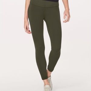 NWOT Dark Olive Lululemon Aligns